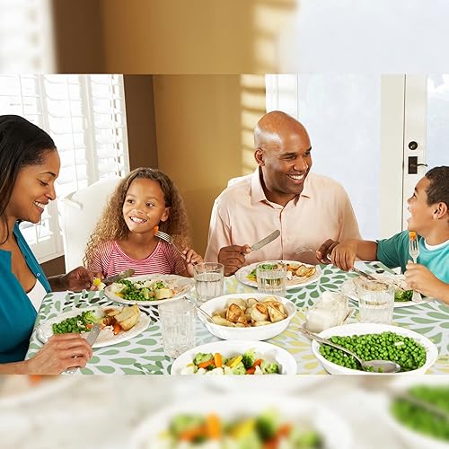 Miniatura 45 de Mantel redondo bohemio de 60 pulgadas, mantel circular bohemio, resistente a las manchas, repelente al agua y sin arrugas, coloridos manteles Mantel