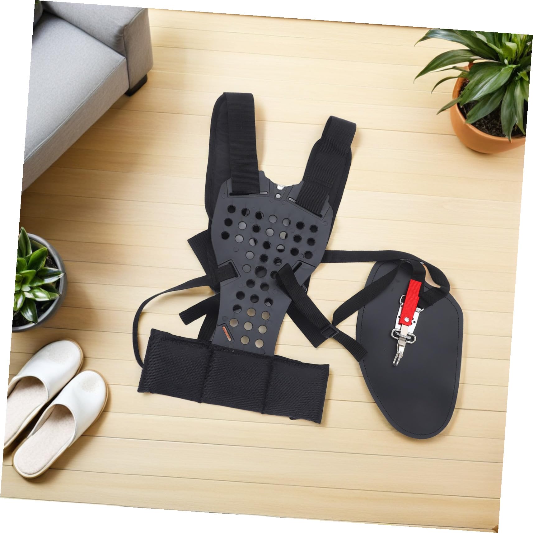 Cintura Imbottita per Spalla Trimmer Tracolla Bordata Cinghia per Rifinitore Ergonomica Imbarazione del Mazzazione Prople Doppia Spalla per Il Black