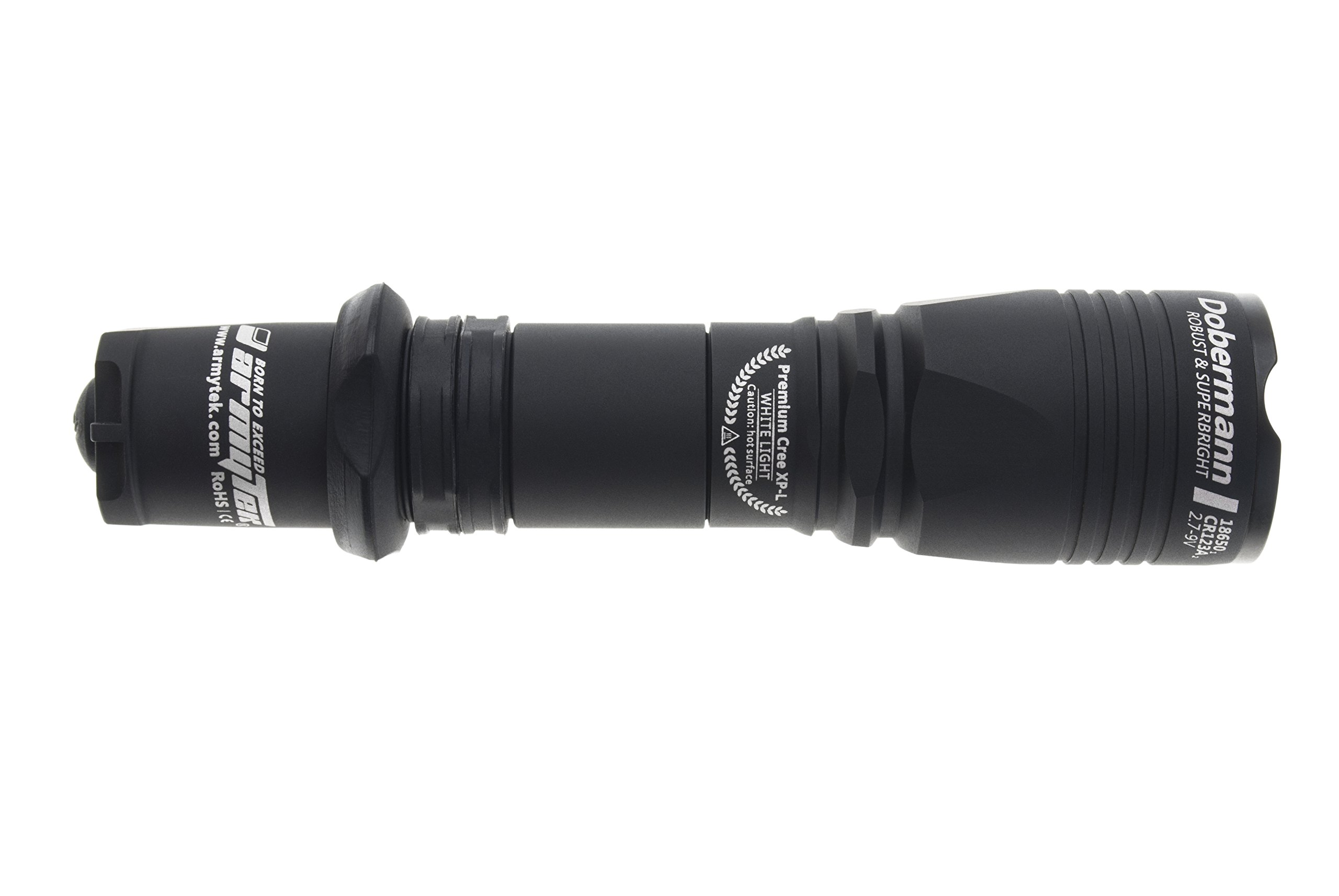 Armytek Dobermann Red / 200lm / 5°:40° / 1x18650 or 2xCR123A