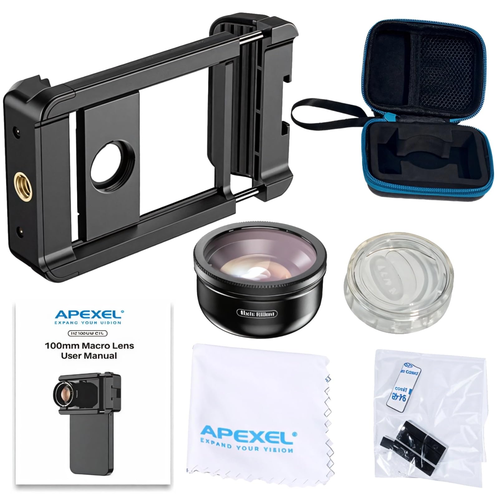 Uniwersalny obiektyw makro 40 mm z filtrem CPL do smartfonów, klips 17 mm, idealny do fotografii biżuterii i owadów, kompatybilny z wieloma modelami