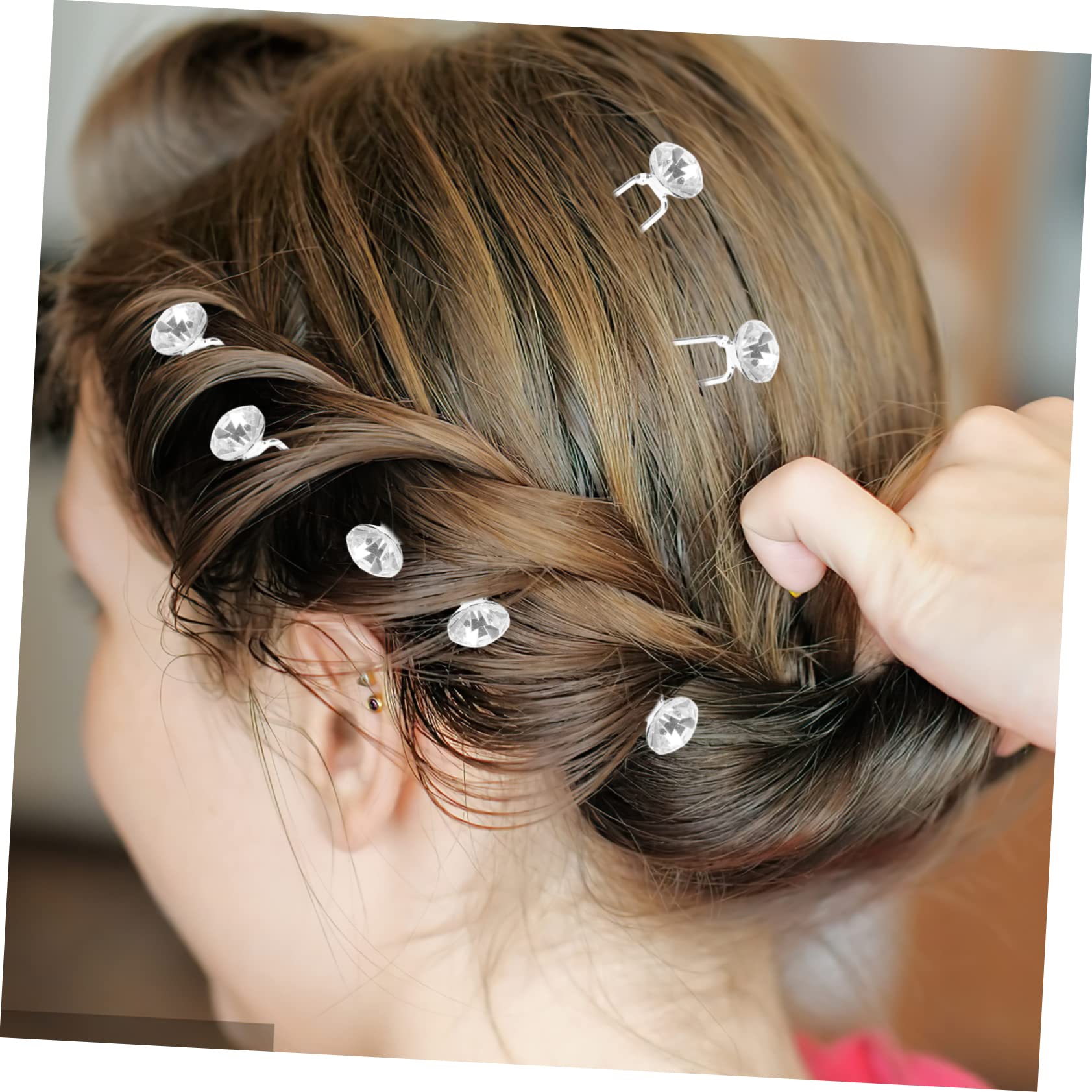 LALAFINA 4 Sets Haarnadel Für Hochzeit Strass Haargabeln Damen Dutt Haarnadel Mädchen Haarschmuck 12 Stück * 4
