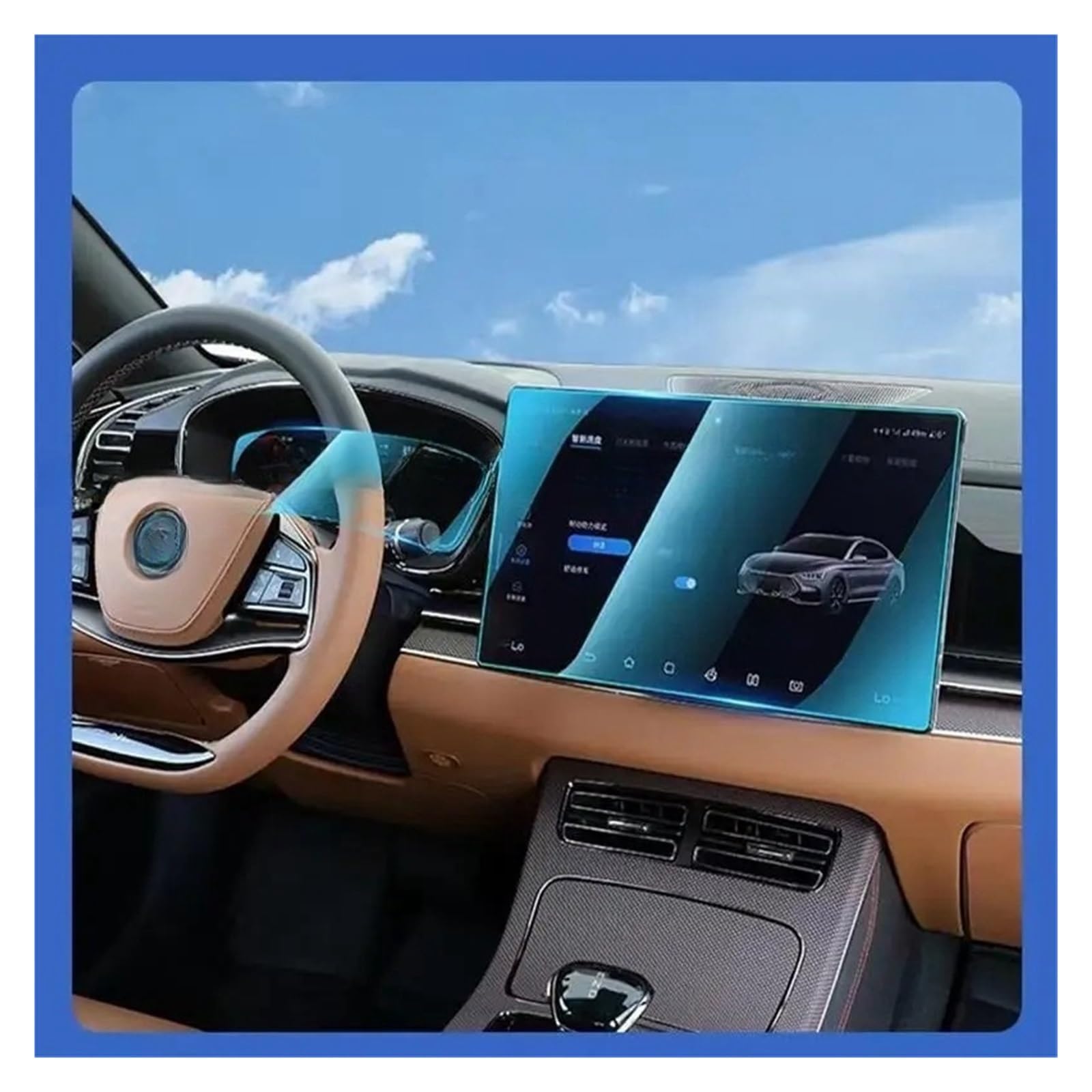 per BYD per Han EV 2020 2021 2022 2023 Pellicola Protettiva in Vetro temperato per Schermo da 15,6 Pollici Navigazione Auto