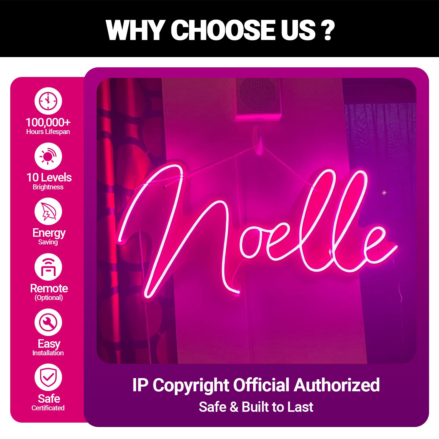 Amazon.co.jp: LED カスタマイズ可能 ネームネオンサイン 20インチ~24