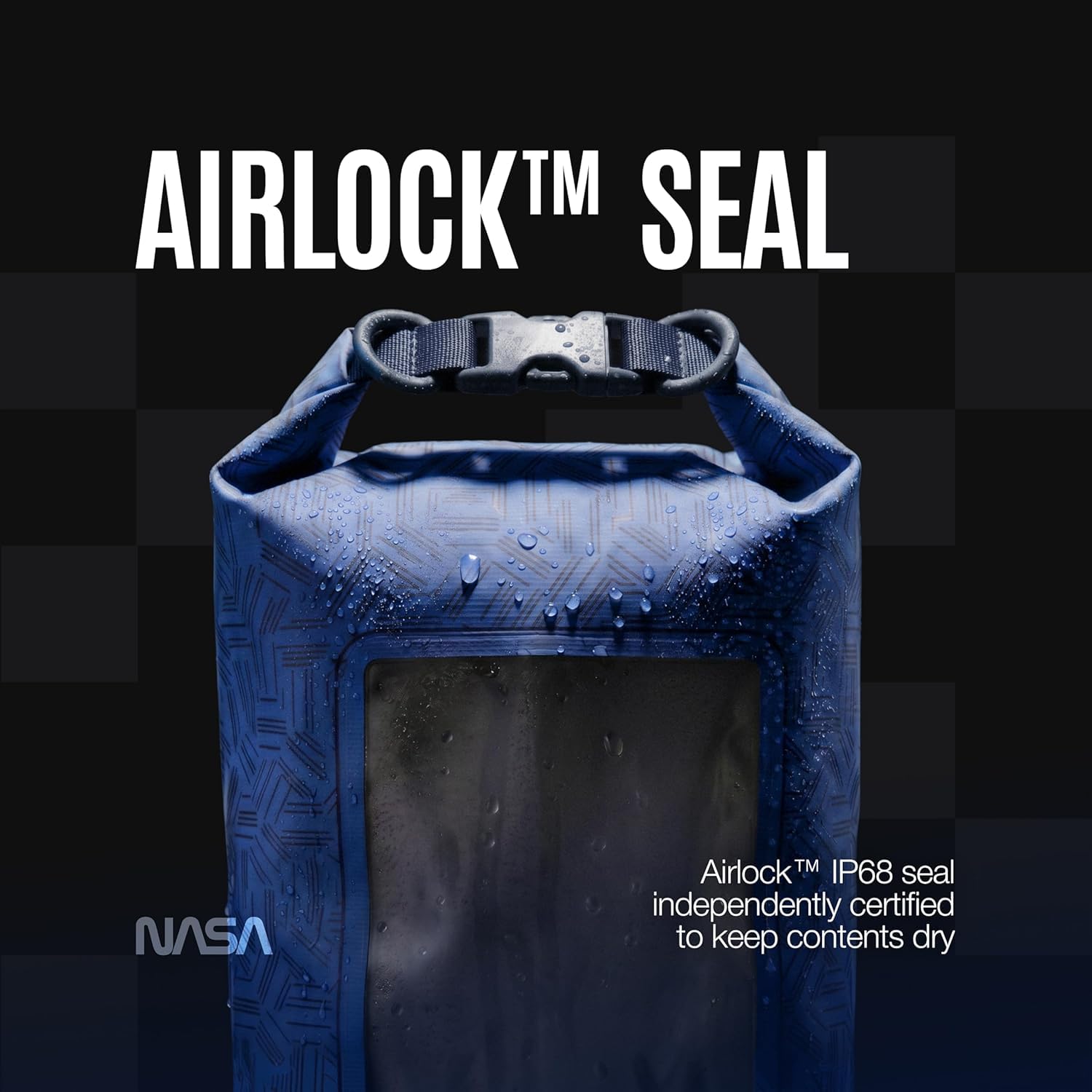 NASA Wodoszczelny Worek Dry Bag – AirLock™, IP68, zintegrowane etui na telefon (2L)