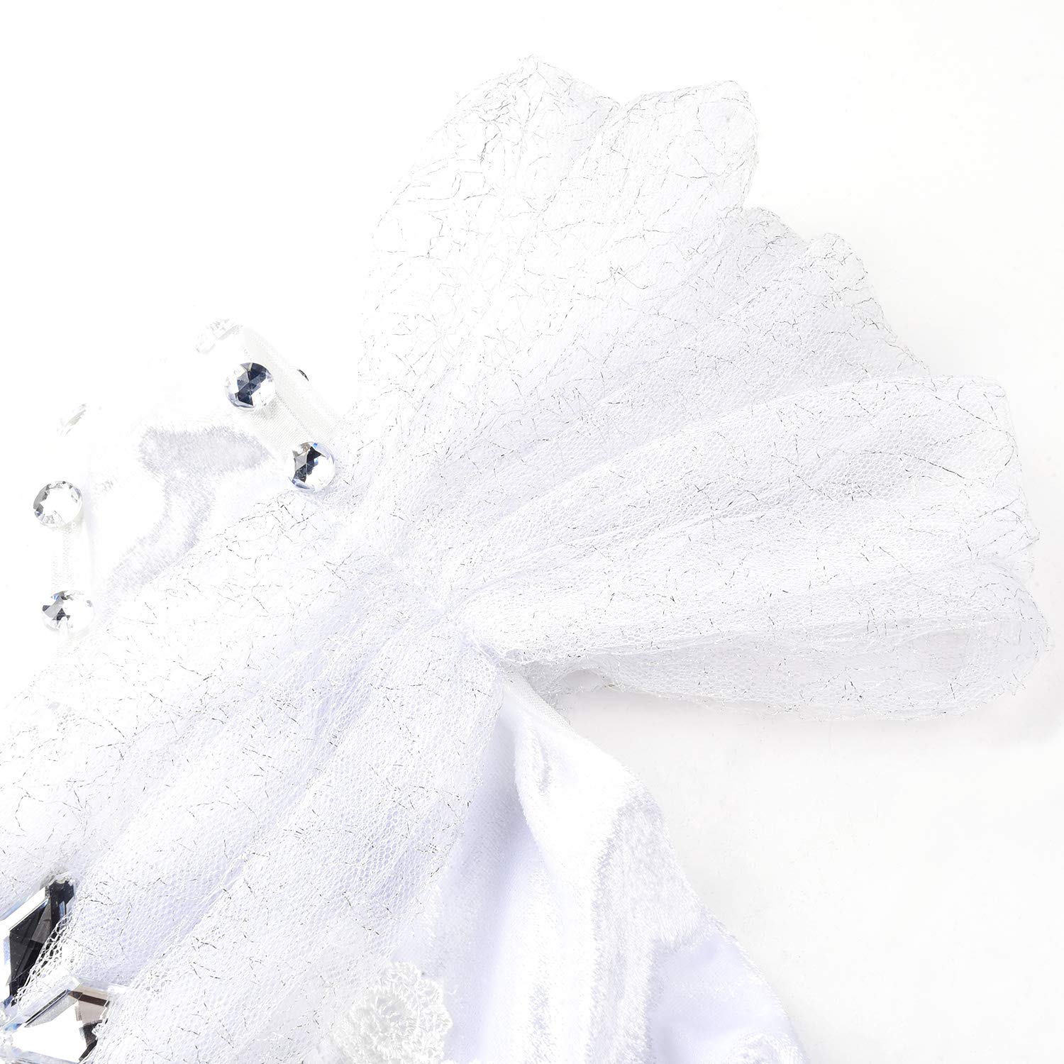 Vestito Principessa Per Bambina Con Farfalle - Abito Cerimonia Cielo Blu, Tulle E Paillettes, Taglie 90-150 Cm - Foto 11