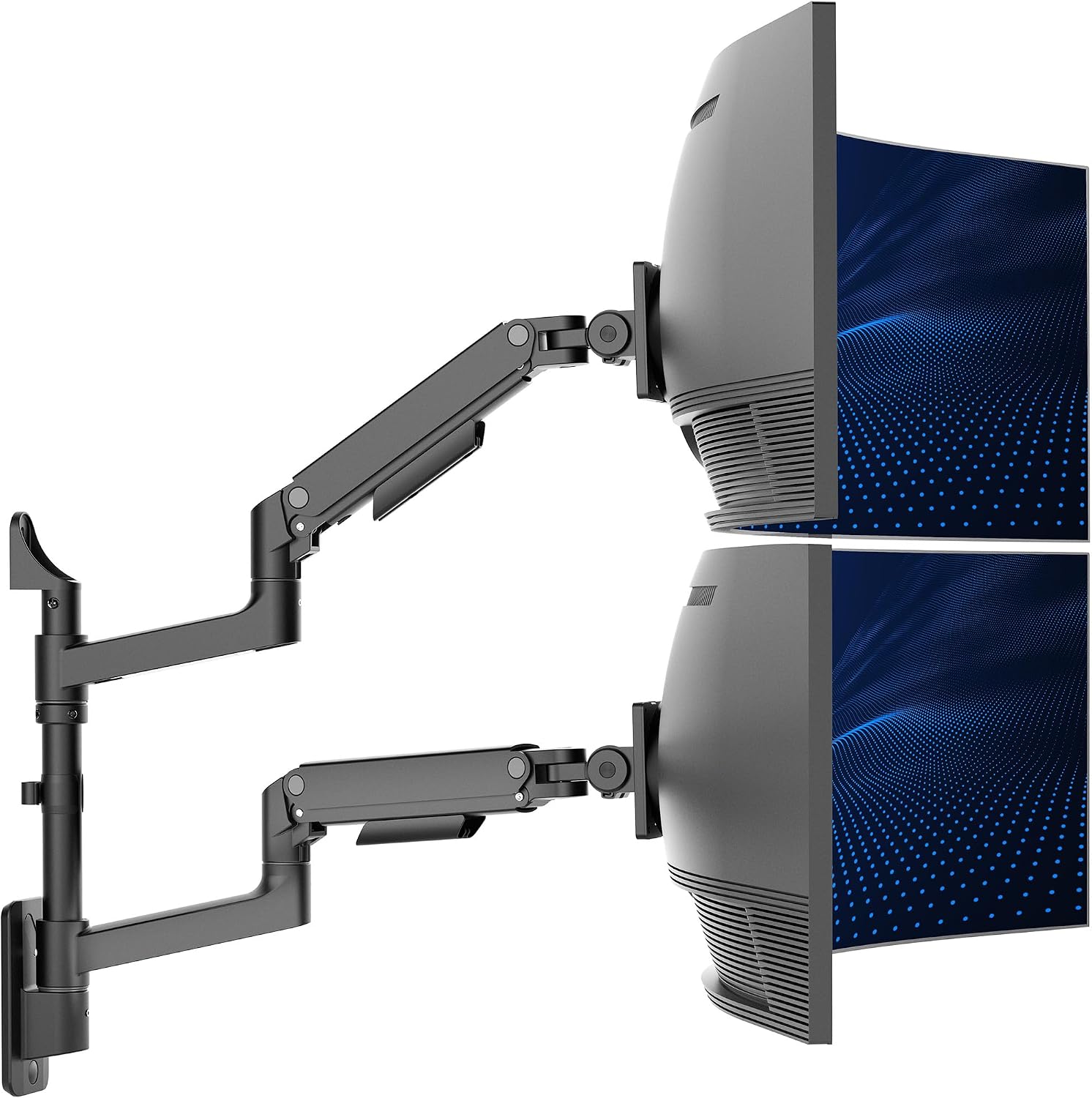 Amazon.com: VIVO Black Dual Ultrawide Wall Mount, Up to 49 in Screens ...