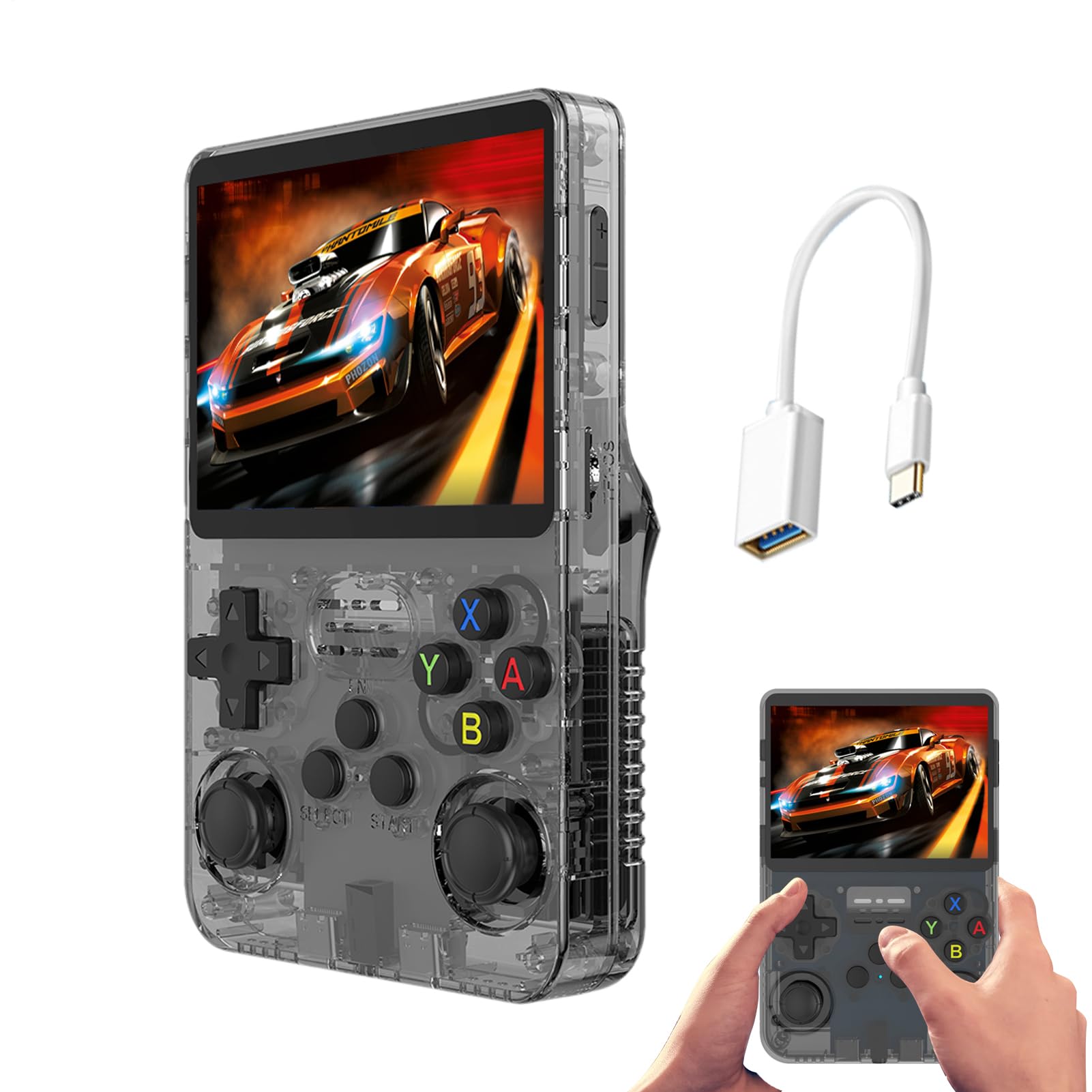 Console di retrò – Mini di videogiochi portatile | ricaricabile, di retrò classico, dispositivo di intrattenimento portatile, design compatto, collezione di giochi nostal