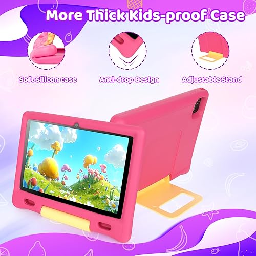 Miniatura 6 de Gleeso Tableta para niños, tableta Android 15 para niños de 10 pulgadas Octa-Core con funda, tarjeta TF de 128 GB y 1 TB expandible para niños