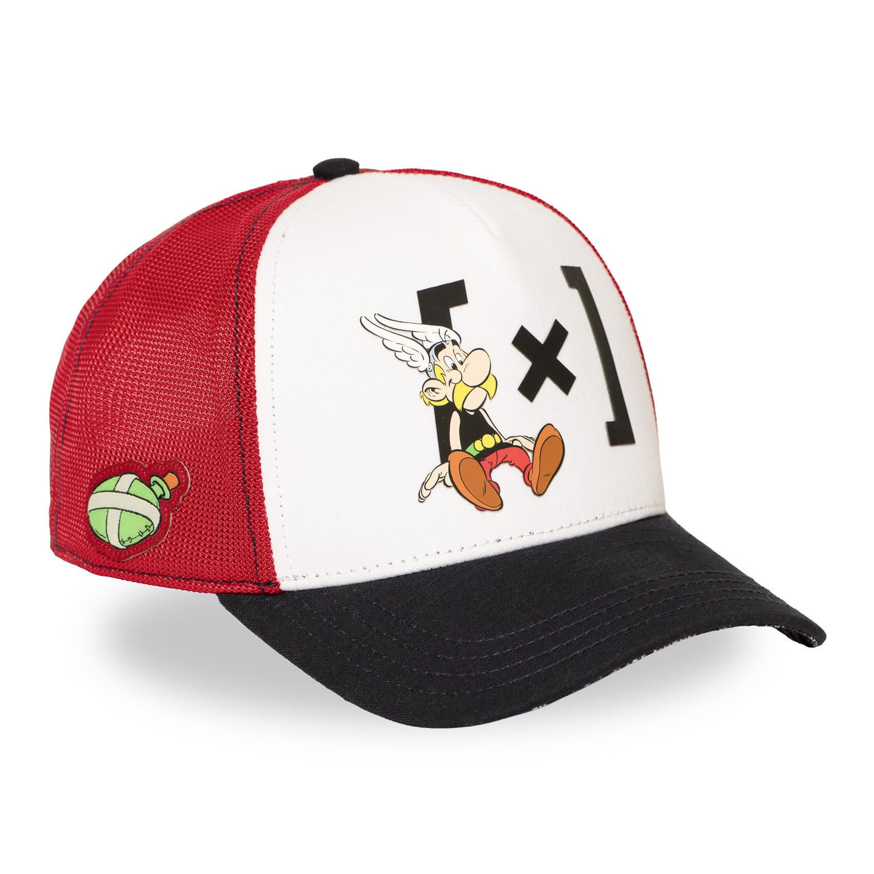 Capslab Kappe für Damen und Herren, Trucker-Kappe Asterix, verstellbar durch Snapback
