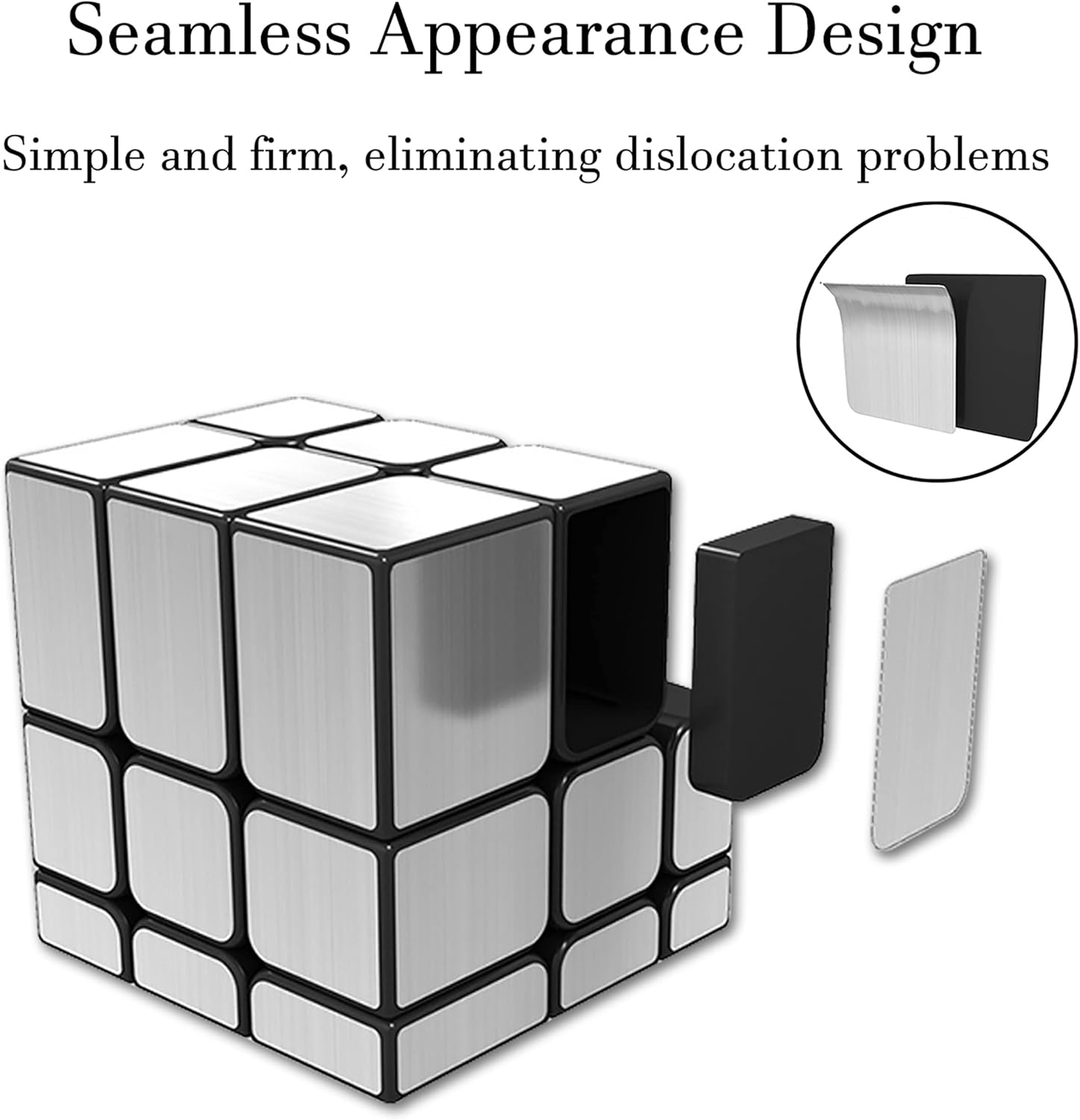 Shengshou 3x3x3 Puzzle Magic Mirror Cube Silver