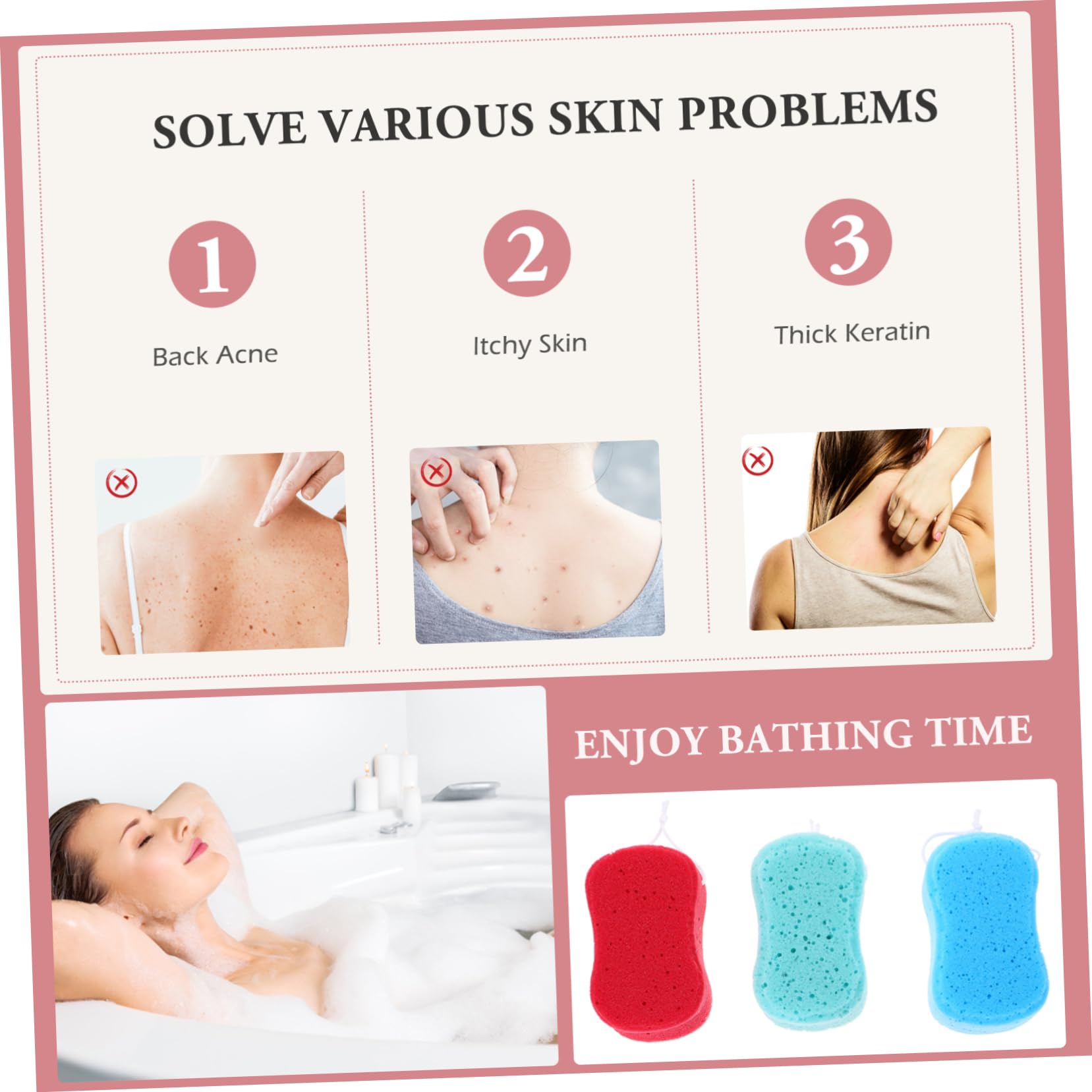 Healeved 20piezas Esponjas De Baño Suaves y Duraderas De Esponjas De Limpieza Corporal Para Mezclados Experiencia De Baño Confortable y Exfoliante