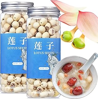 Wanhua Hall Natural Lotus Seeds Dried Lotus Seed 14.1oz/400g White Lotus...