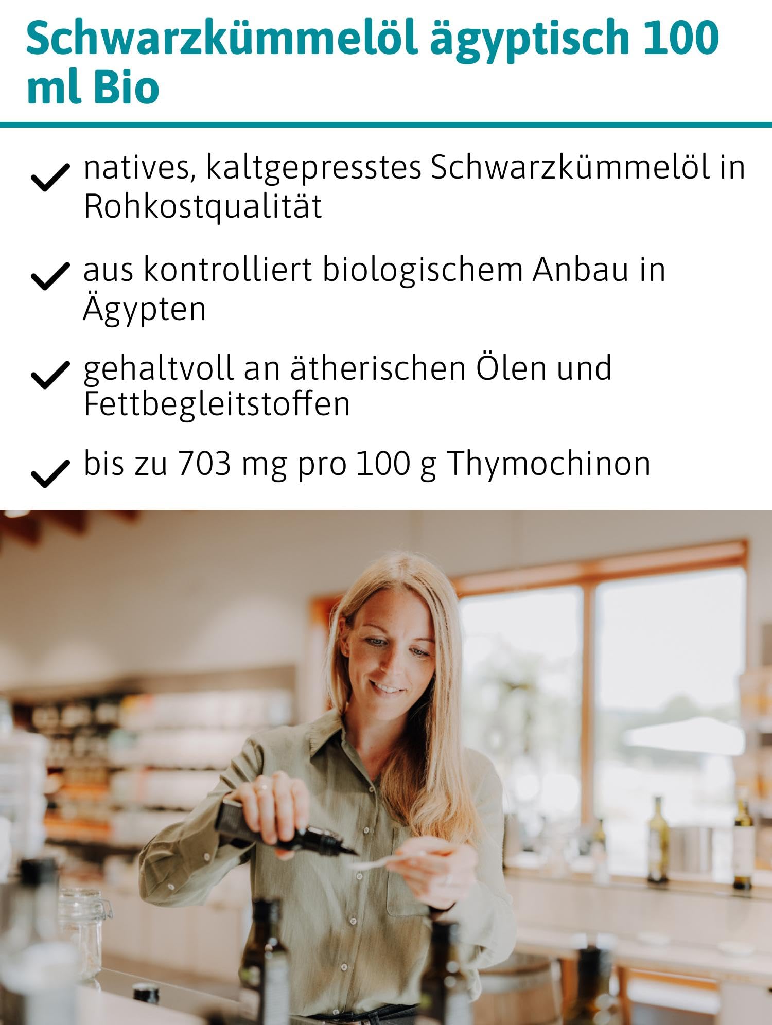 Ölmühle Solling Olejek z czarnuszkami egipski, 1 opakowanie (1 x 100 ml)