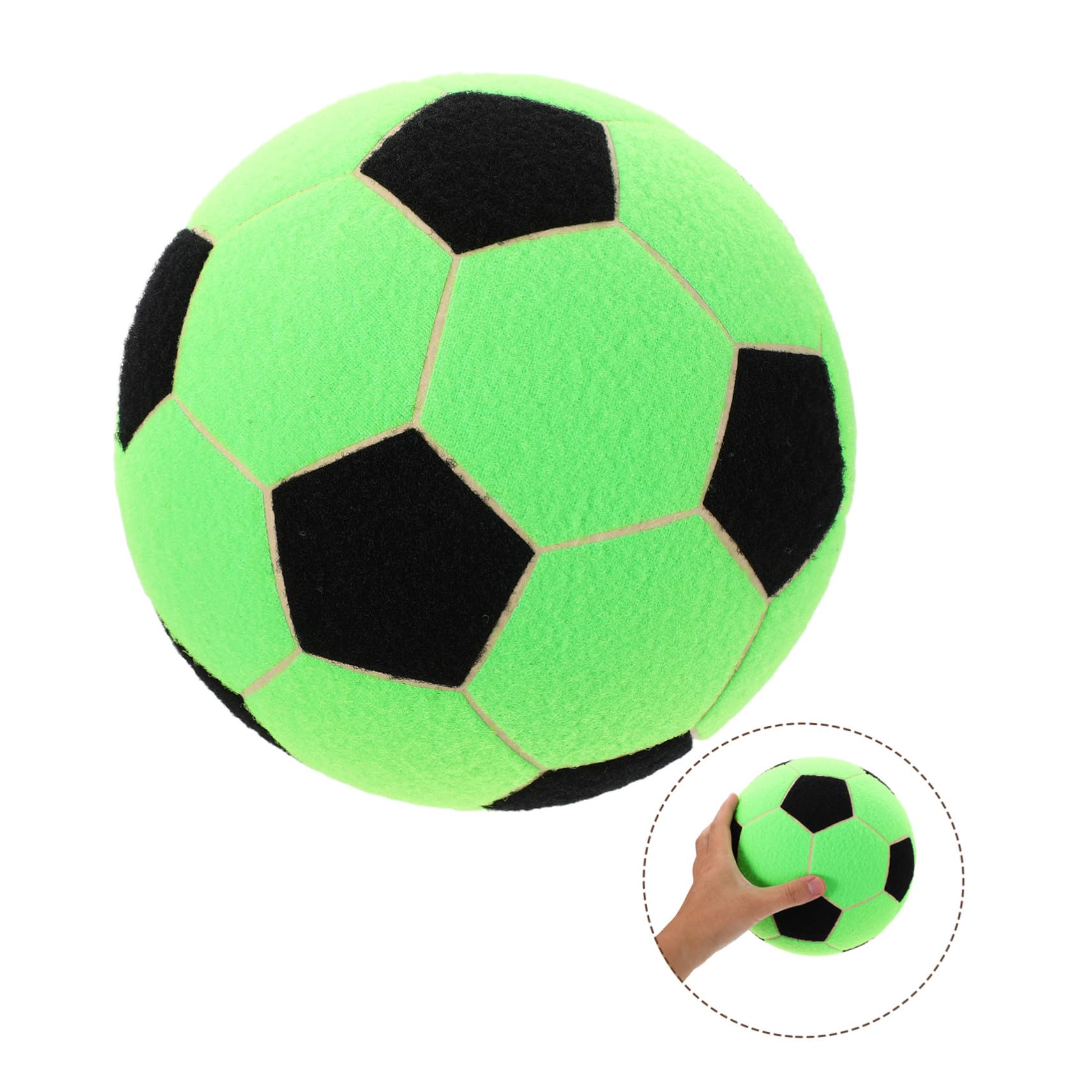 Balón de Fútbol de Fieltro con Cierre Adhesivo Balón de Entrenamiento Portátil para Interiores y Exteriores para Fútbol y Prácticas de Diana