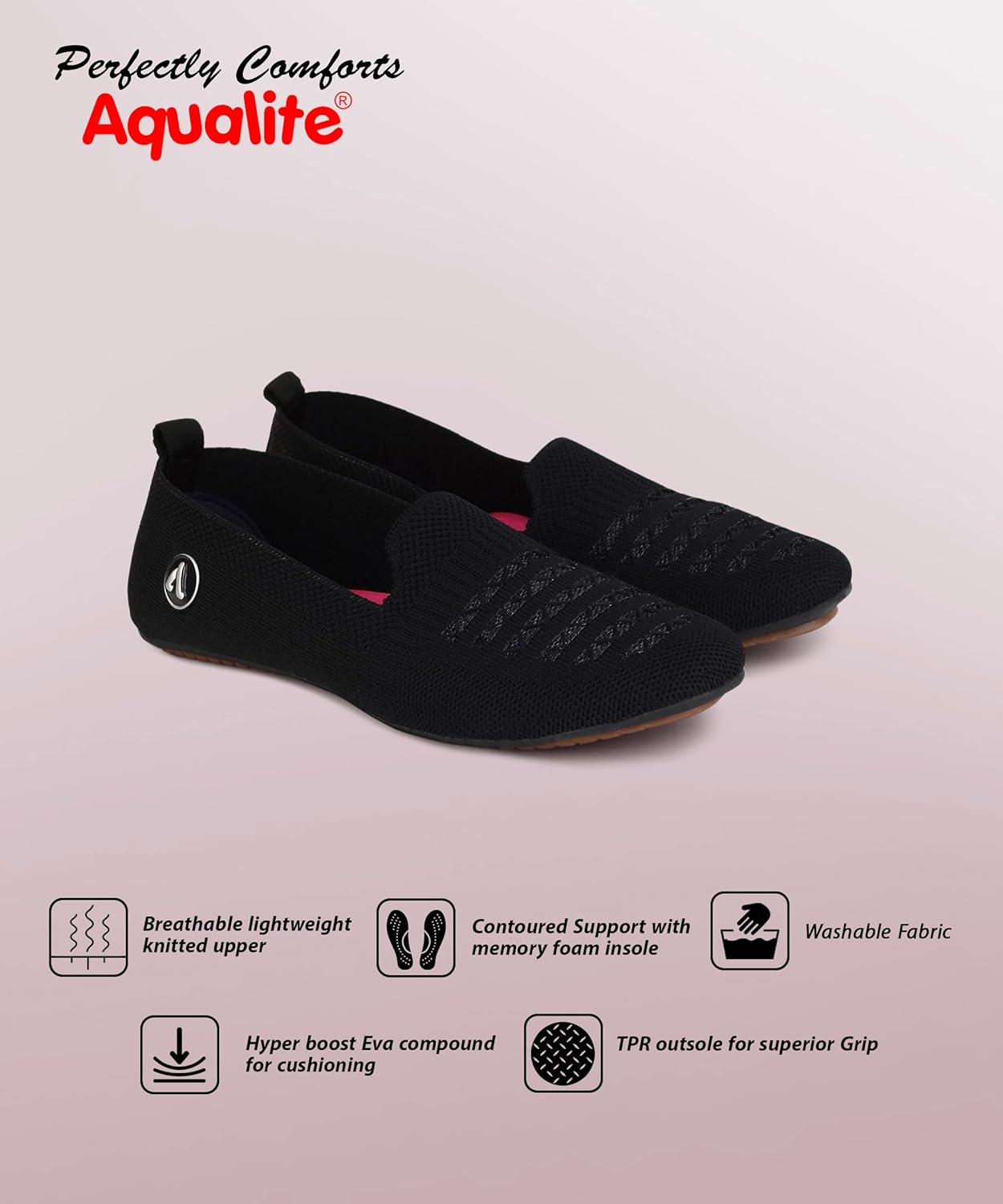 Aqualite Comfortable & Light Weight Slip-On Casuals for Women 8 71YhVerSCmL. SL1500