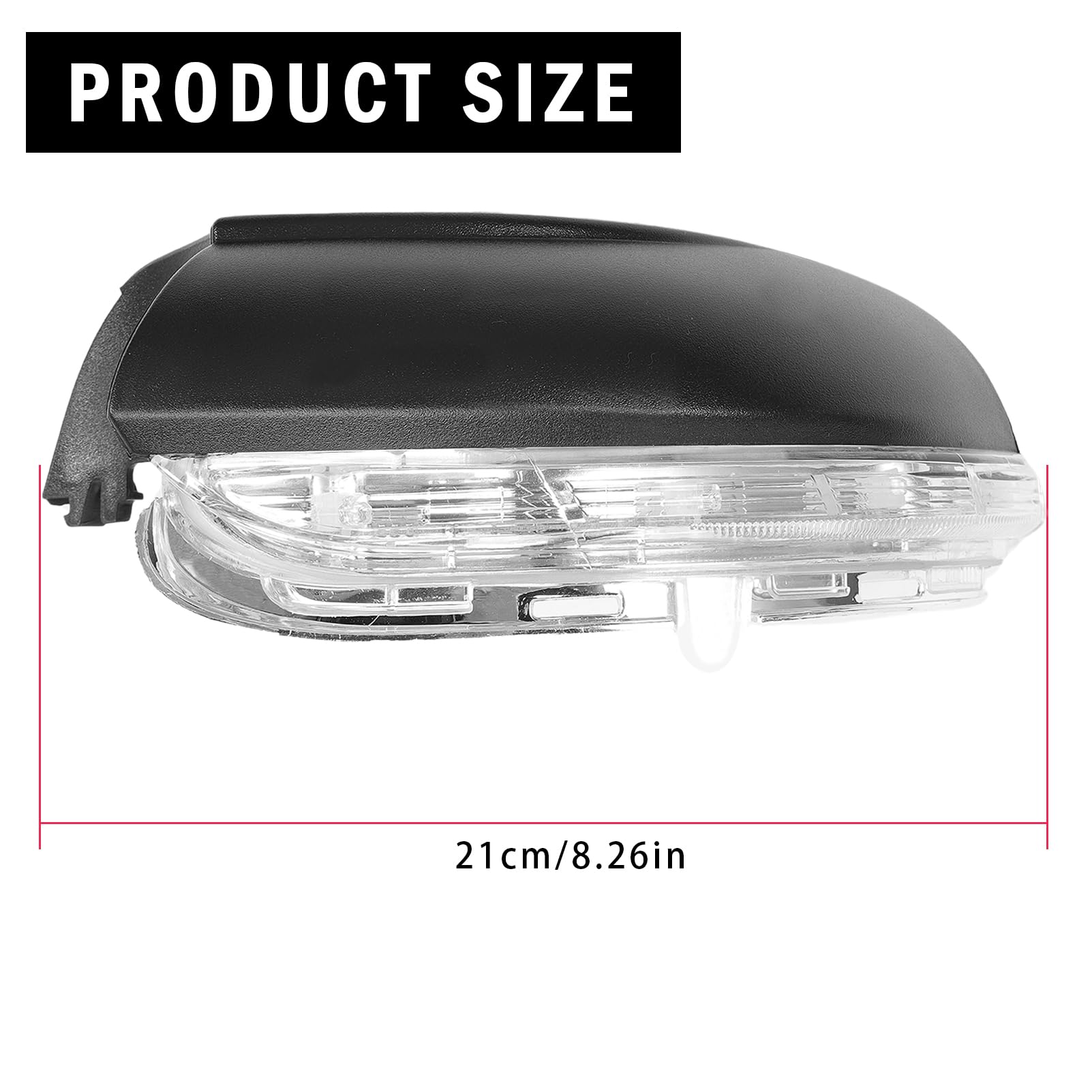 Indicatori di direzione specchietto retrovisore per Golf 6 MK6 /GTI / R20, Freccia luci spiegelblinker Laterale per Tou-ran 2011-2015 5K0949101(Sinistra - Lato Conducente)