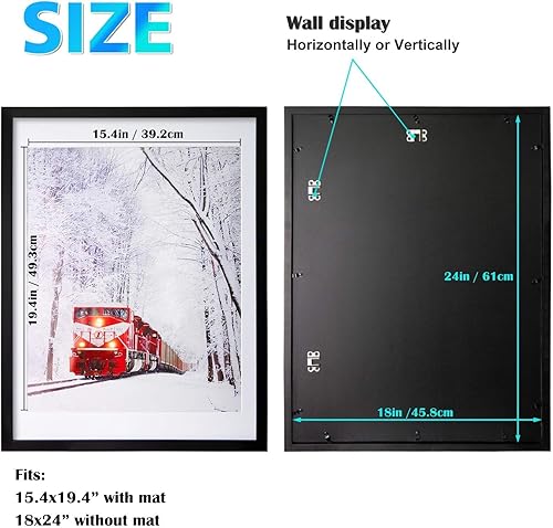 Vista 491 de Egofine Portarretratos de 9 x 12 pulgadas hecho de madera maciza con plexiglás, fotos de 5 x 7/6 x 8 con paspartú o de 9 x 12 pulgadas sin paspartú
