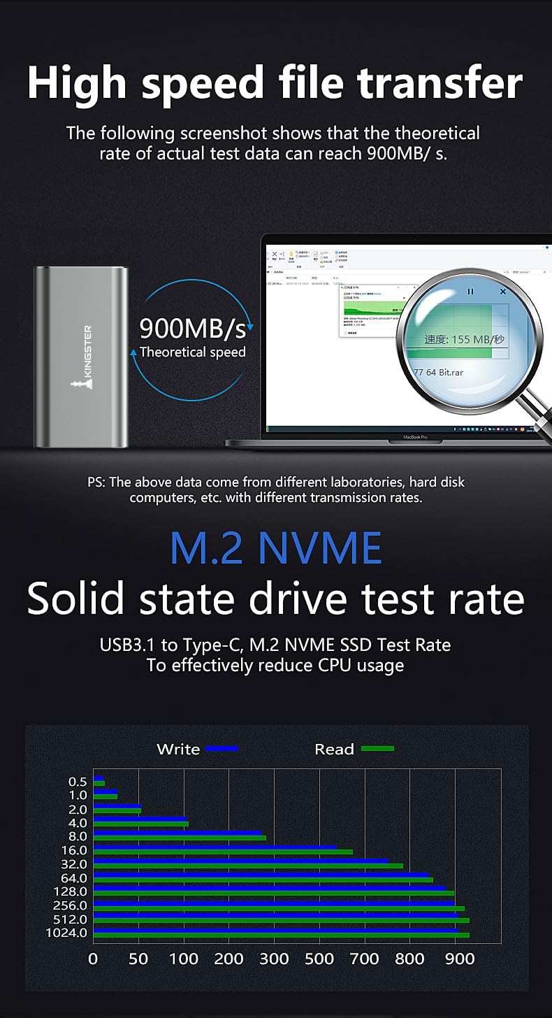 KINGSTER 512GB Portable SSD - Fast & Portable Storage -4