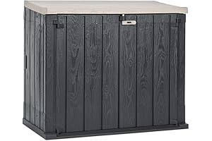 Stora Way Outdoor Trash Can Storage & Tool Shed