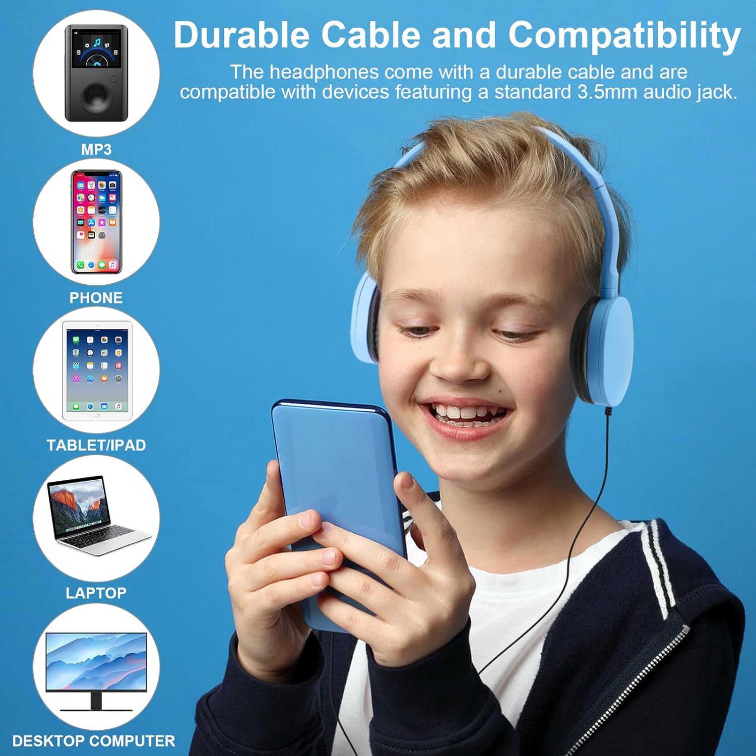 30 Pcs Kids Bulk Headphones for Classroom School, Classroom Headphones Bulk, Compatible with 3.5mm Jack for Library Children Adults Office Gifts (Mixed Colors)