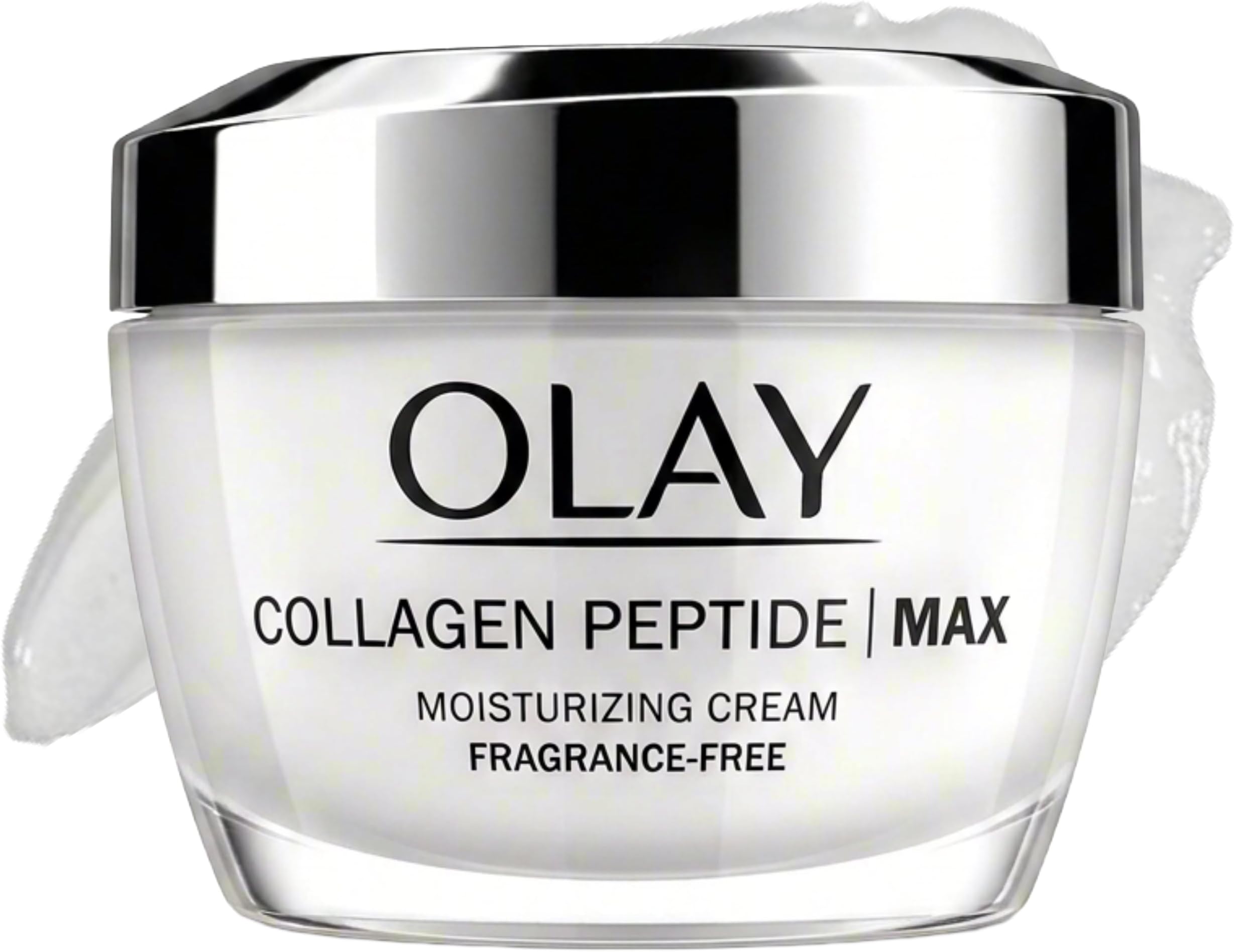 Collagen Peptide Face Moisturizer, Firming Cream for Women, Fragrance-Free, Non-Greasy - Hydrating, Anti-Aging, Anti-Wrinkle, Smoothing of Fine Lines, Tightening Skin Care - Niacinamide, 1.7 Oz