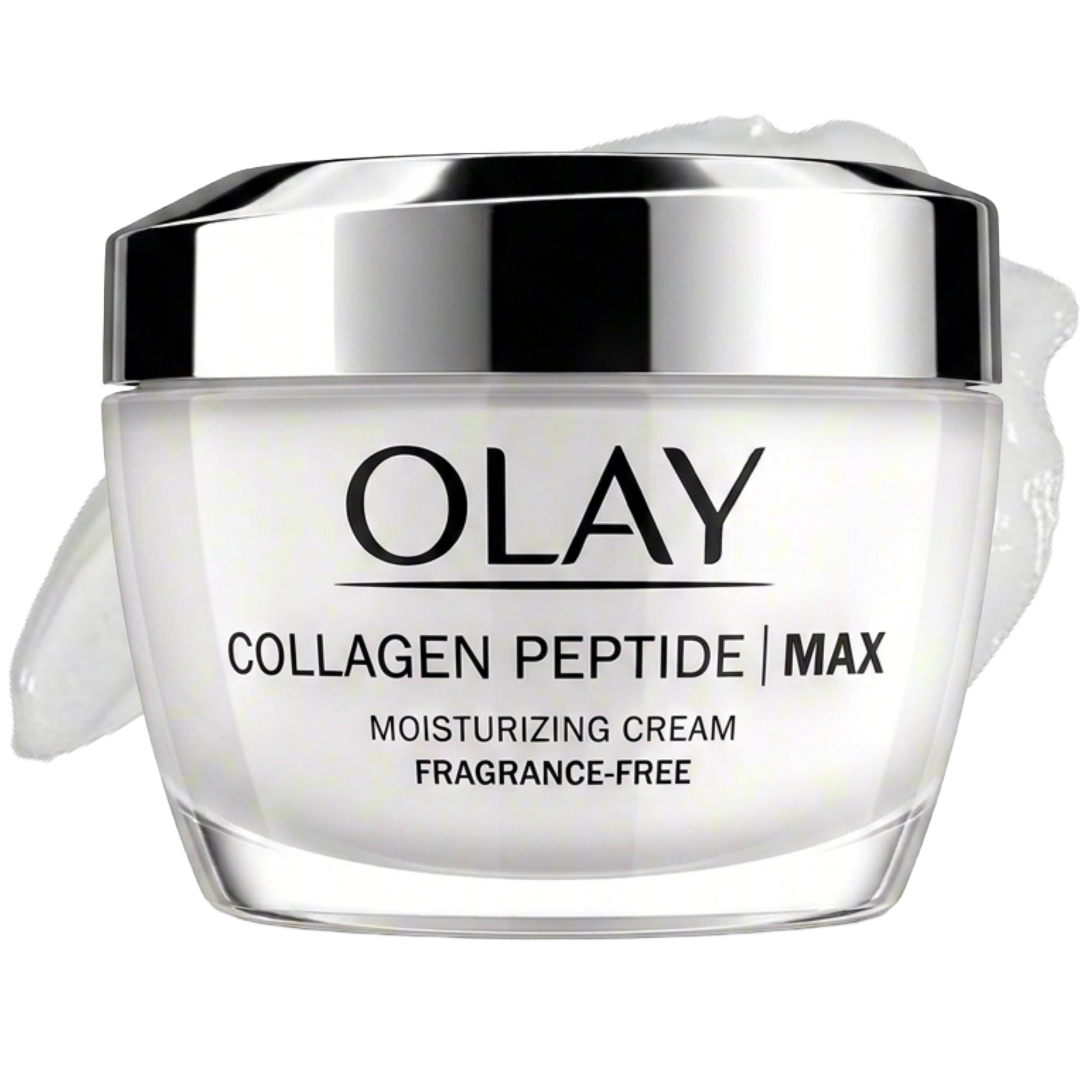 Olay Collagen Peptide Face Moisturizer, Firming Cream for Women, Fragrance-Free, Non-Greasy - Hydrating, Anti-Aging, Anti-Wrinkle, Smoothing of Fine Lines, Tightening Skin Care - Niacinamide, 1.7 Oz