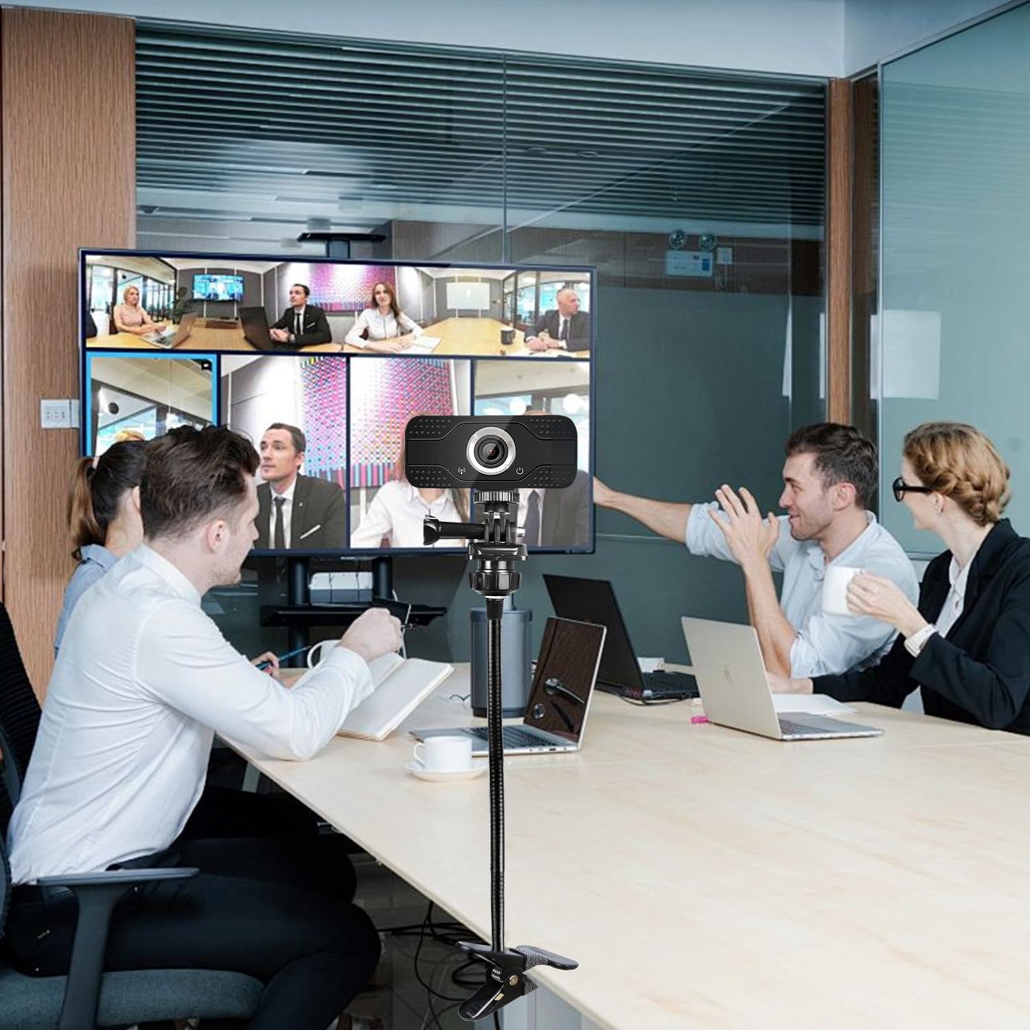 Supporto Per Webcam E Telefono SUNNINGUP | Braccio Flessibile A Collo D'Oca Per Logitech E Altri Dispositivi - Foto 7