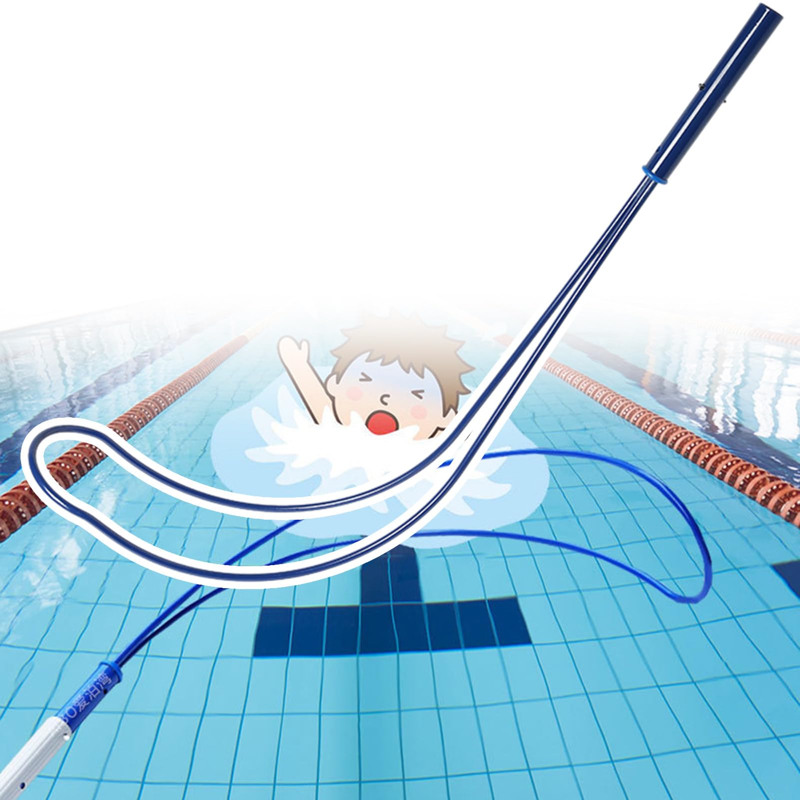 Mshgsku Emergency Rescue Hook With Telescopic Aluminum Pole For Drowning Swimmers In Pools And Water Safety