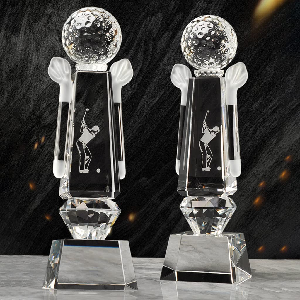Trofeos, medallas y premios Trofeo Del Campeonato Internacional De Golf Trofeo De Premio Hoyo En Uno El Trofeo De Mayor Distancia En Competición De Golf Un Regalo Para Los Niños Trofeo Cristal Transpa