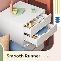 Vista 6 de DEVAISE - Cajonera móvil con 7 cajones para oficina y ropero