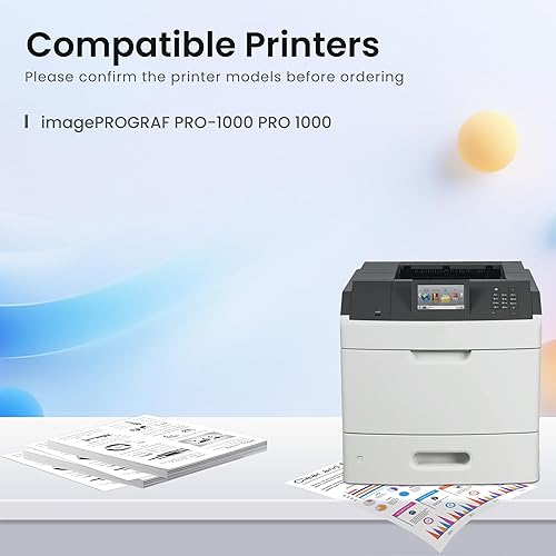 Miniatura 2 de GREENBOX Cartuchos de tinta compatibles Canon PFI-1000 de repuesto para PFI-1000 0545C006 para impresora imagePROGRAF PRO-1000 (2.7 fl oz, paquete