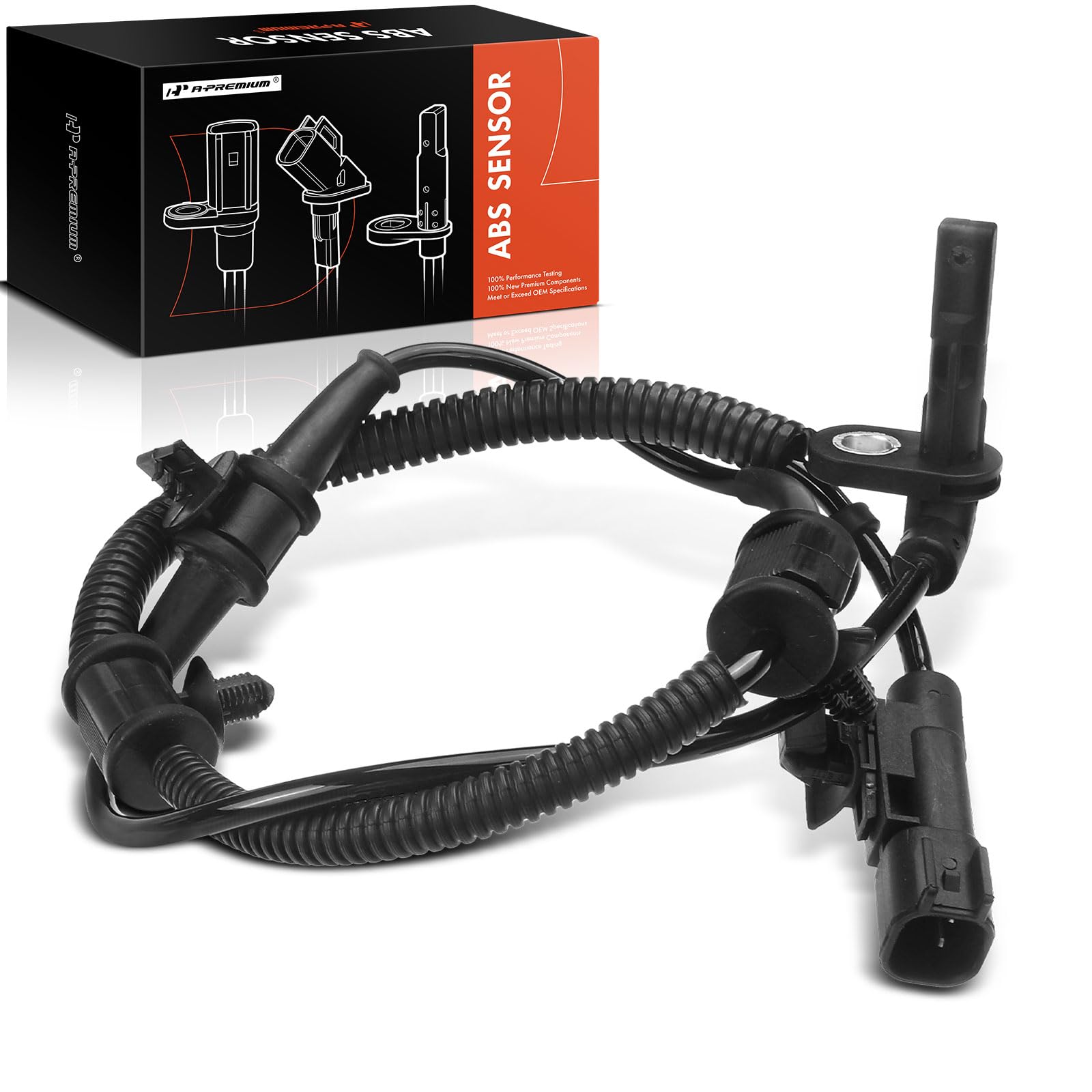 A-Premium ABS Wheel Speed Sensor Compatible with Chevrolet Malibu 2013-2015 Impala 2014-2019 Malibu Limited 2016 Front Left or Right