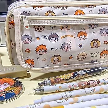 Amazon.co.jp: ハイキュー ペンケース 筆箱 グッズ 文房具 大