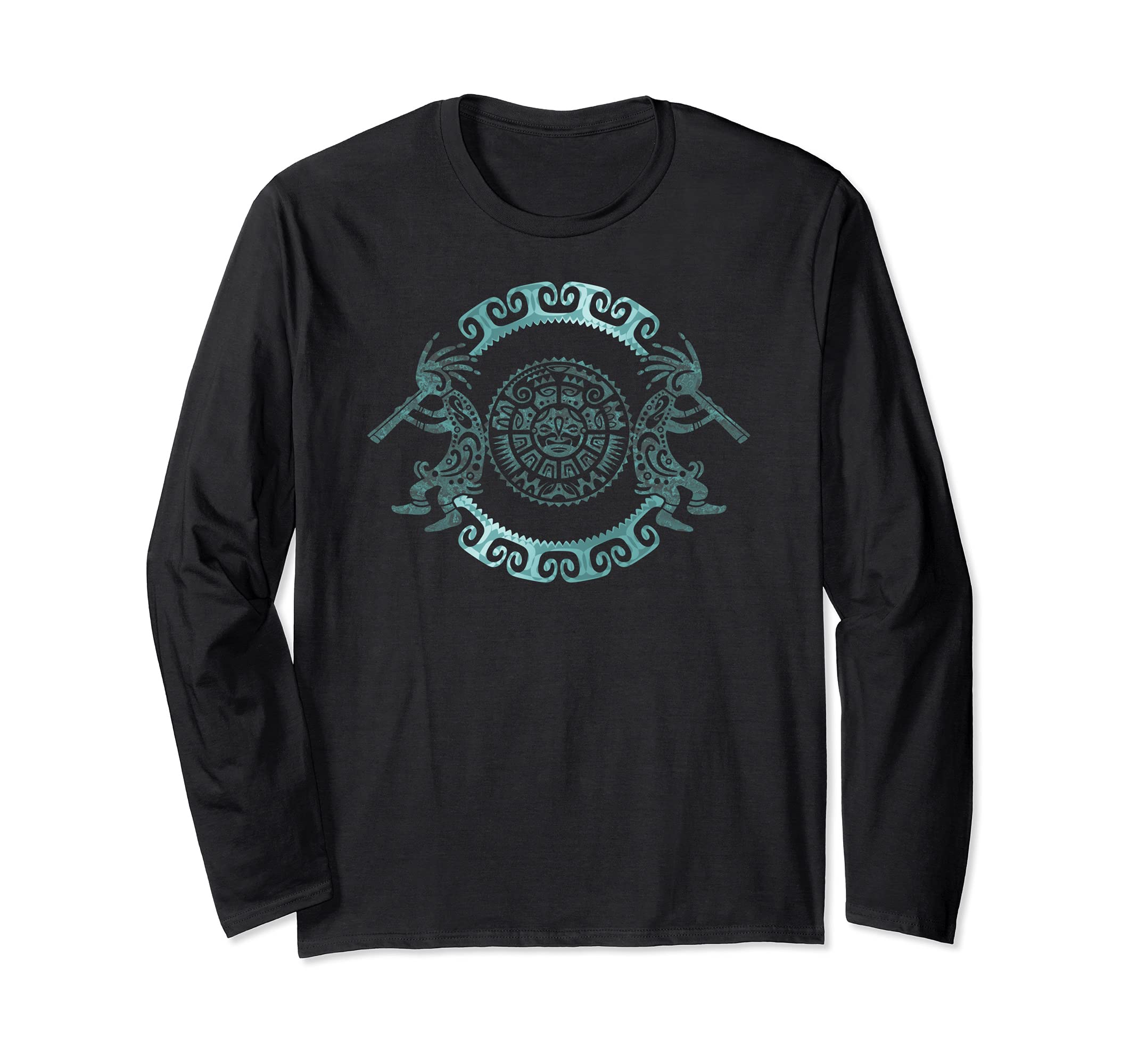 Kokopelli Duo - Mask - Circle 2 - Fan Fun Long Sleeve T-Shirt, Black