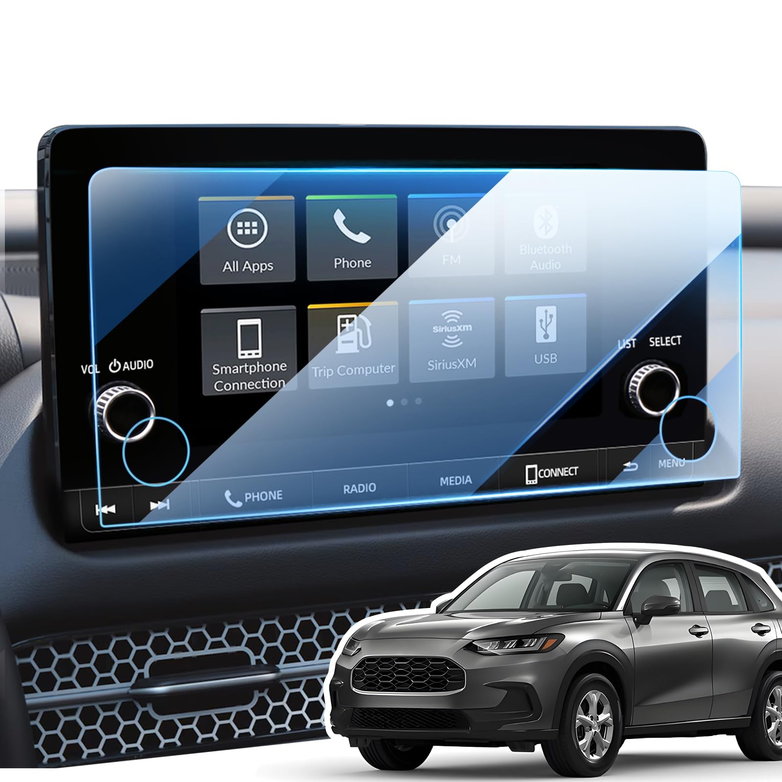 LANGBEAN Screen Protector for 2025 2024 2023 Honda HRV LX/Sport 7 inch Infotainment Touch Screen, HD, High Sensitivity, 9H Tempered Glass Car Screen