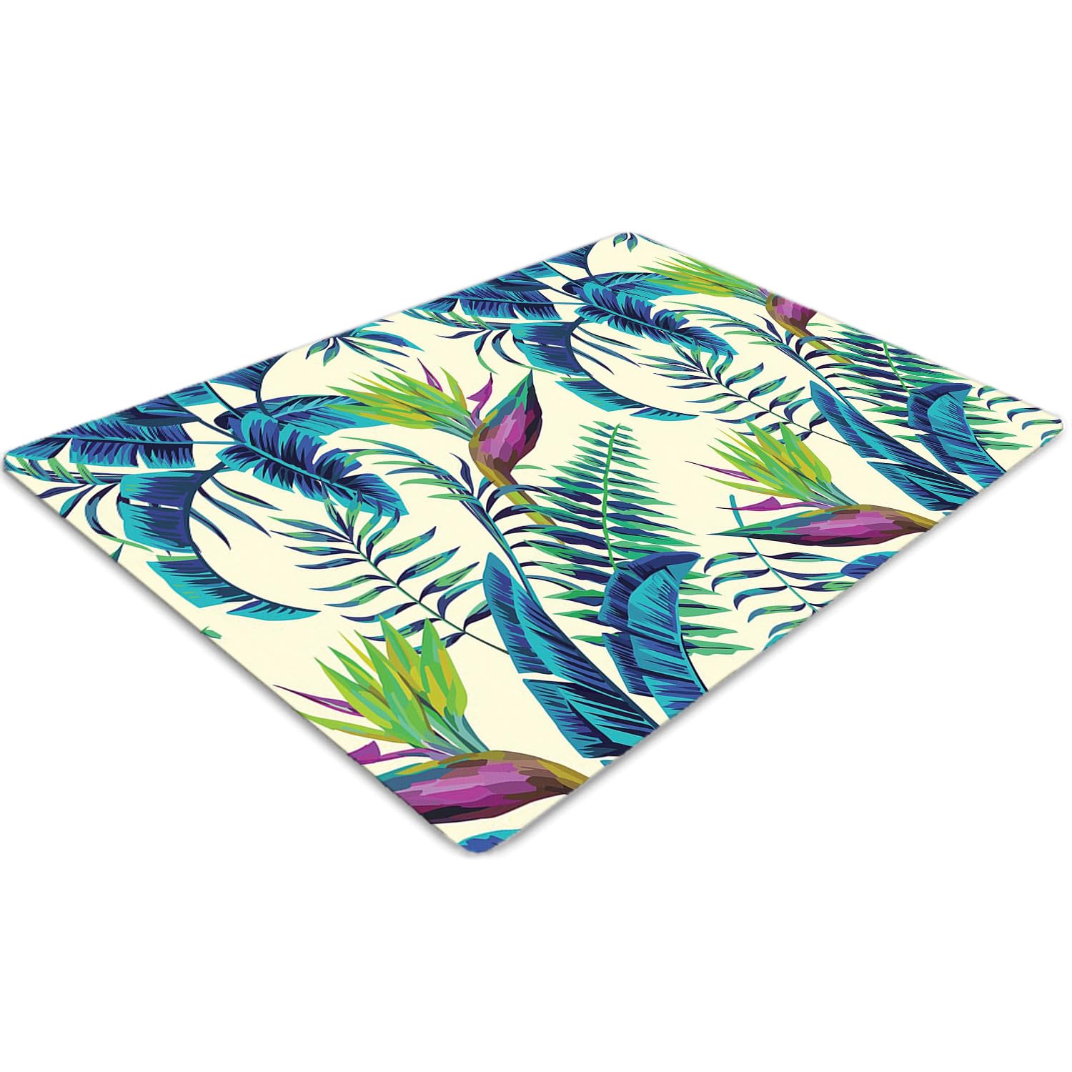 Protecteur de sol durable avec peinture tropicale pour préserver vos pièces
