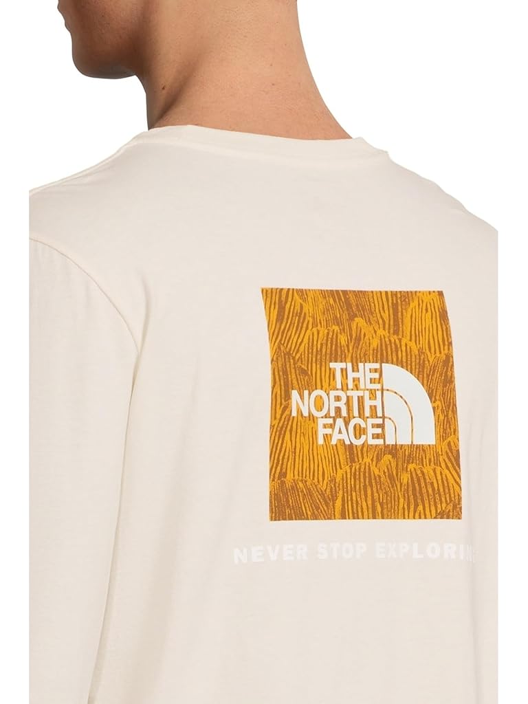 White The North Face Evolution Regenerative Ink Box NSE Long Sleeve Tee Graphic