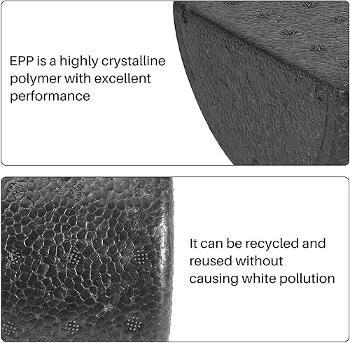 Miniatura 5 de Rodillo de espuma medio redondo de 11.8 in para yoga, pilates, deporte, fitness, equipos, equilibrio, bloques de yoga