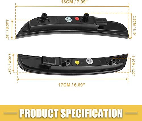 Miniatura 7 de Luz de marcador lateral LED 68214405AA 68214404AA 68214127AA Luces direccionales delanteras y traseras Lámparas de marcador lateral para Dodge