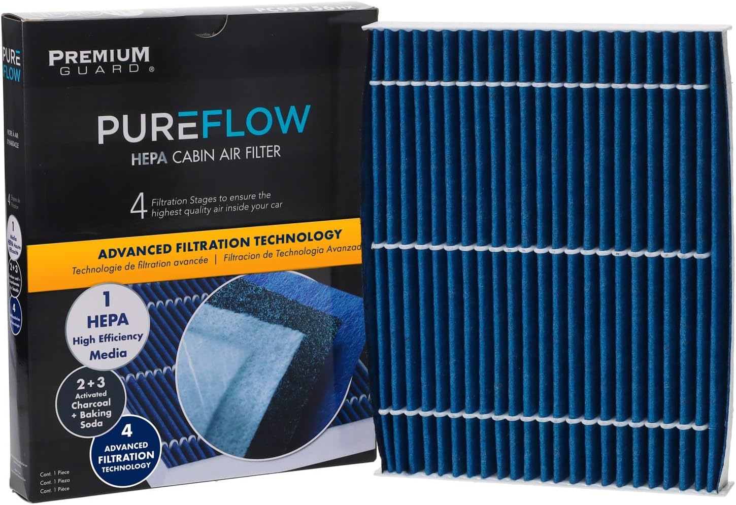 PureFlow HEPA Cabin Air Filter PC99156HX|Fits 2020-15 Kia Soul EV,2019-14 Soul