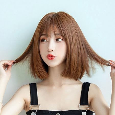 Amazon Co Jp ウィッグ ショート ボブ レディース フルウィッグ カツラ ボブショート パッツン セミロング ファッション 小顔 可愛い 自然 ぱっつん前髪 耐熱 Wig スイートショートボブ ヘアネット付き ライトブラウン ビューティー Amazon Co Jp ウィッグ ショート ボブ レディース フルウィッグ カツラ ボブショート パッツン セミロング ファッション 小顔 可愛い 自然 ぱっつん前髪 耐熱 Wig スイートショートボブ ヘアネット付き ライトブラウン ビューティー