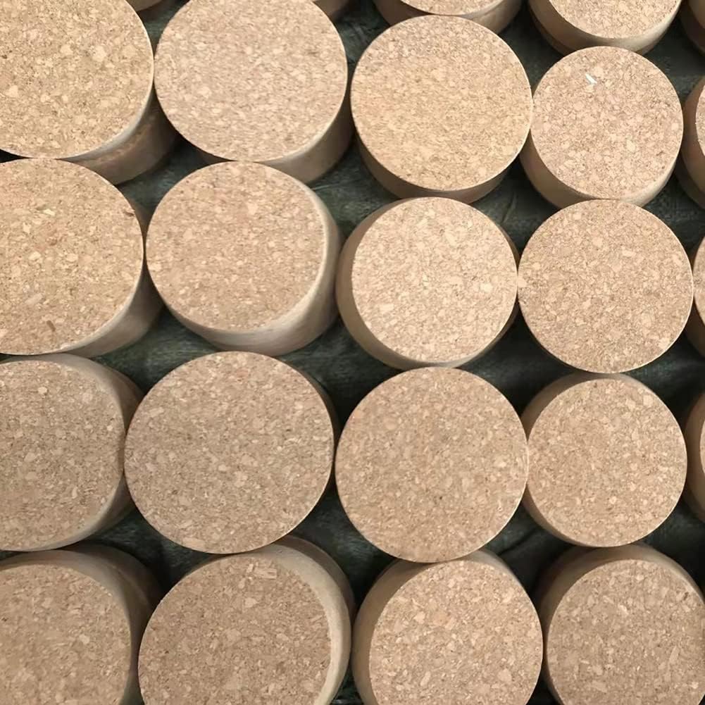Tapered Cork Bung Wine Stopper for Bottle Glass Jar Lid Large Size Wooden Plugs (2 Pieces,D 6.3-5.5 in/16-14 cm)