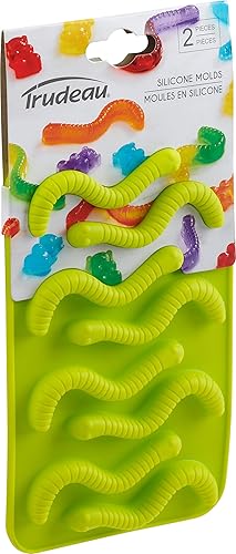 Miniatura 2 de Trudeau Maison - Molde de silicona para chocolate, 2 paquetes de gusanos gomosos