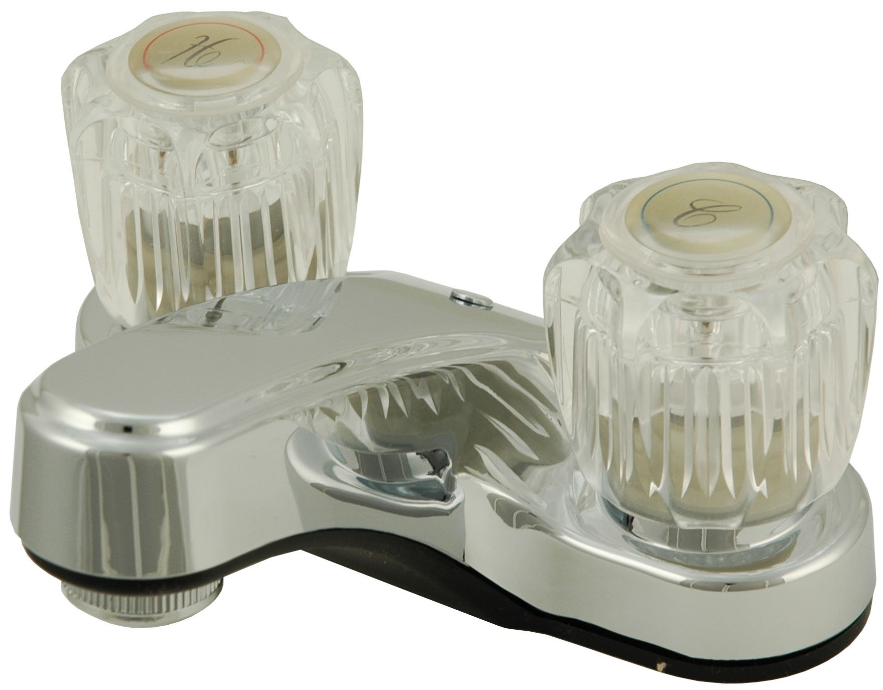 Two Handle Chrome Lavatory Faucet Plastic Non-Metalic With Pop Up Drain for all Recreational Vehicles, Travel Trailers, Motorhomes, and 5th Wheels - By PlumbUSA