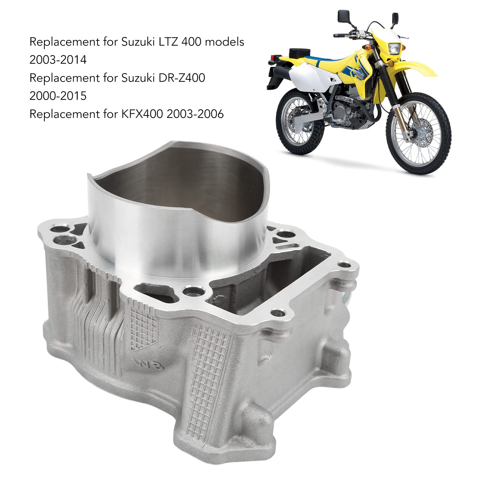 Juego de Juntas de Pistón de Cilindro Aramox para Modelos LTZ 400 2003-2014, Juego de Juntas de Pistón de Culata de 94 Mm, Kit de Reconstrucción de Motor de Motocicleta de Repuesto