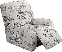 Vista 43 de Eco-Ancheng - Juego de fundas protectoras para sillón reclinable, 4 piezas protectoras antideslizantes, con bolsillos de almacenamiento, protector