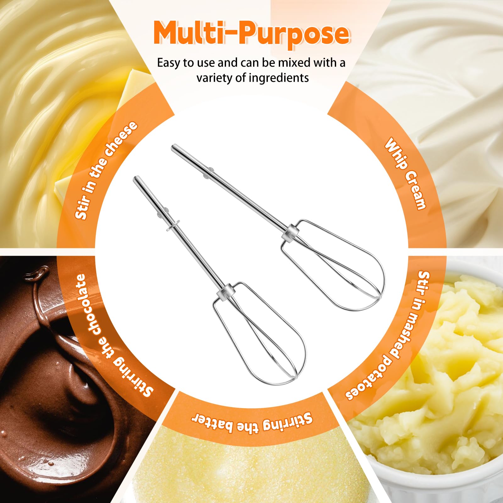 Hand Mixer Beaters Attachments for Kitchenaid Stainless Steel - Image 5