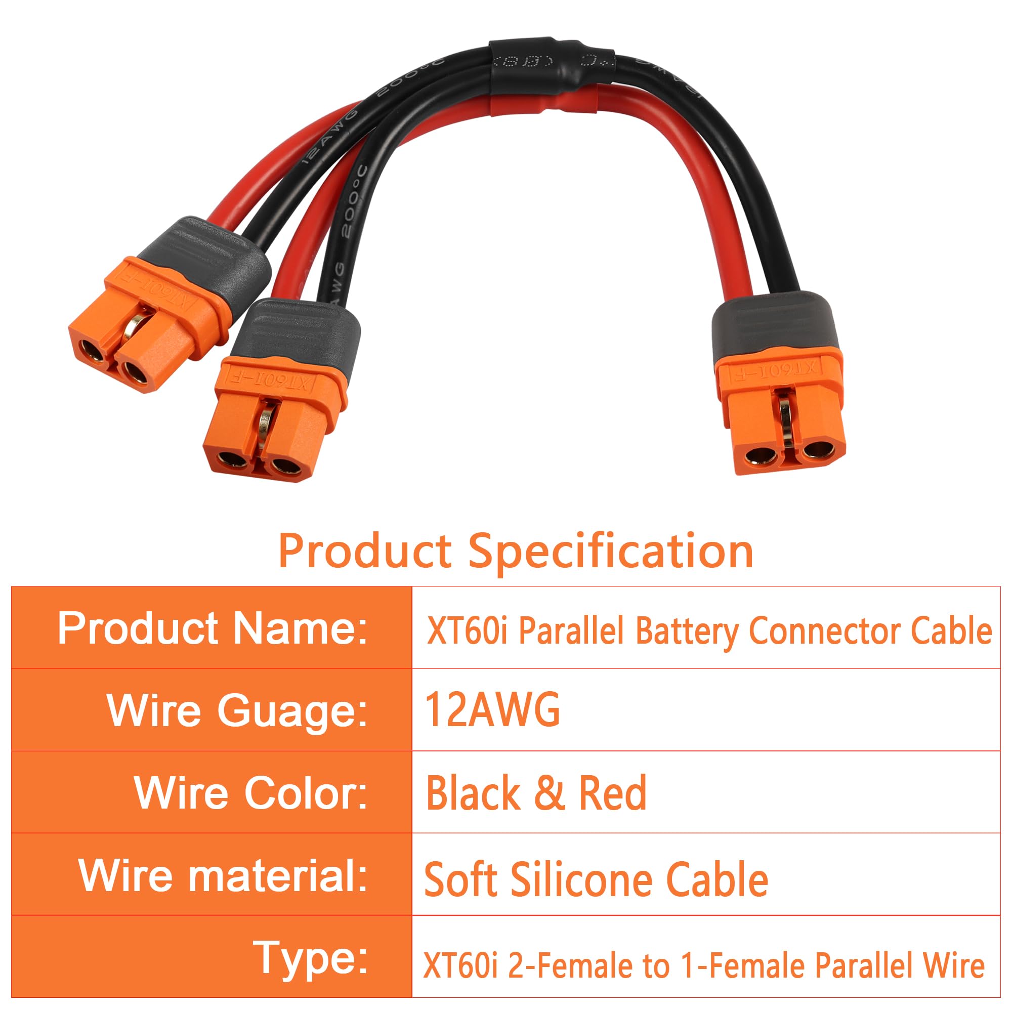 YIXISI 4 Pièces XT60 vers JST Câble Adaptateur, JST YIXISI 4 Pièces XT60 vers JST Câble Adaptateur, JST