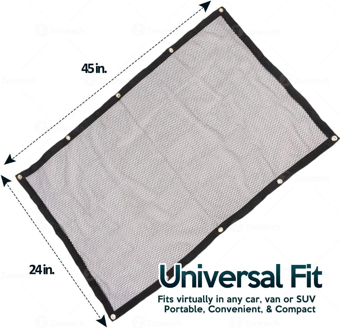 Zone Tech Pet Car Net Barrier Large Universal Mesh Vehicle Pet Barrier