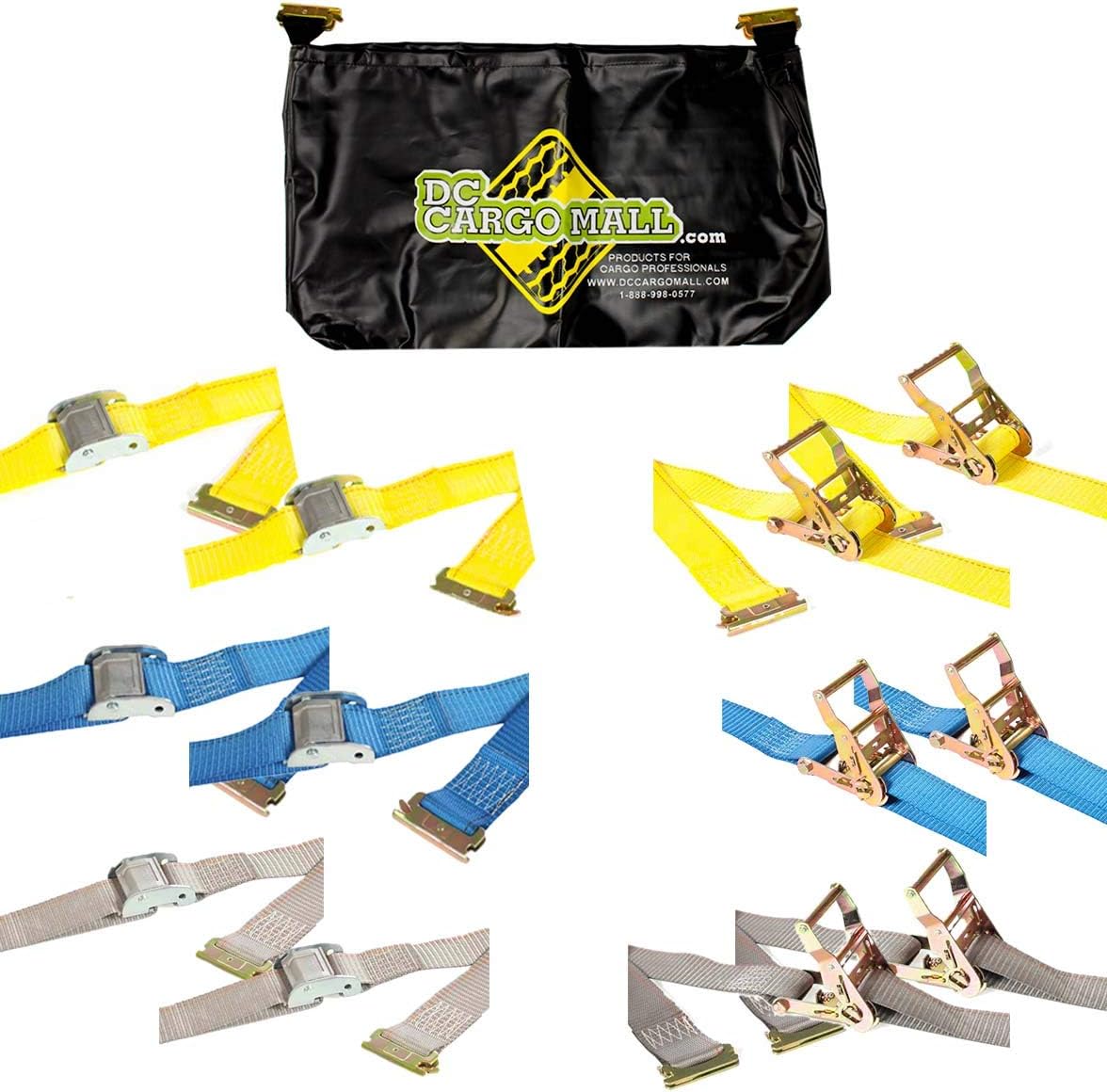 ETrack TieDown Kit 13 Pieces ETrack Straps & ETrack Storage Bag